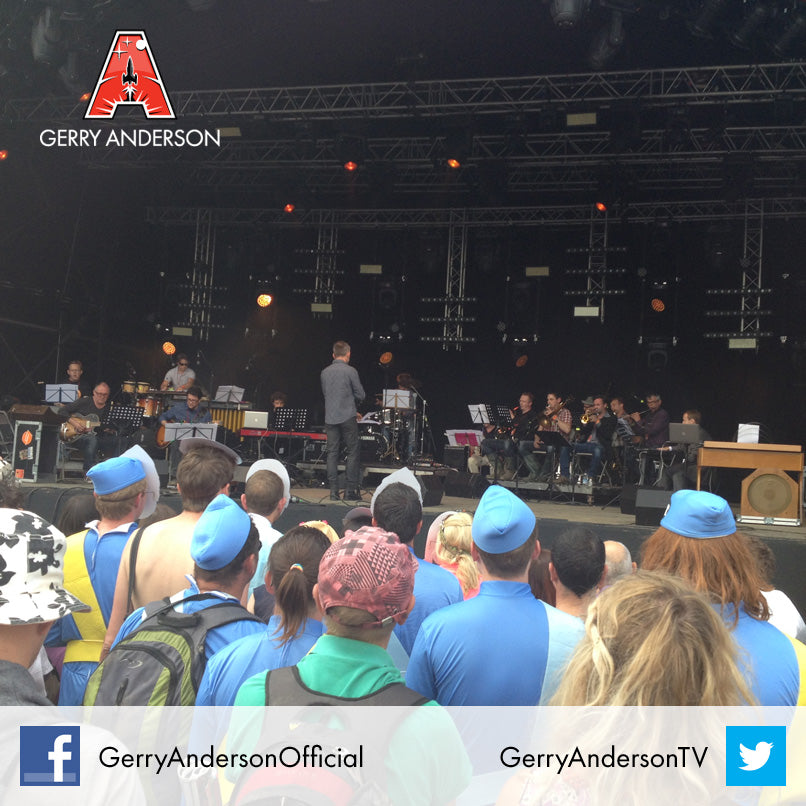 Thunderbirds fans gather at Glastonbury for the Barry Gray set