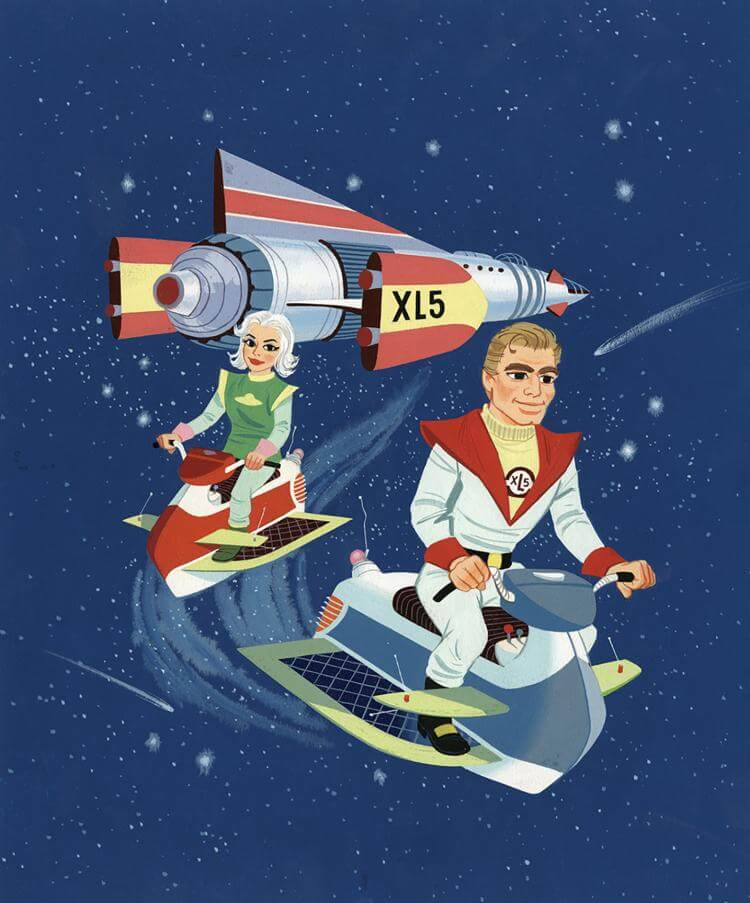 Fireball XL5 Book Artwork Up for Auction - Mel Crawford art auction ...