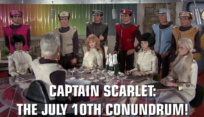 Why is July 10th so important in the Captain Scarlet universe?