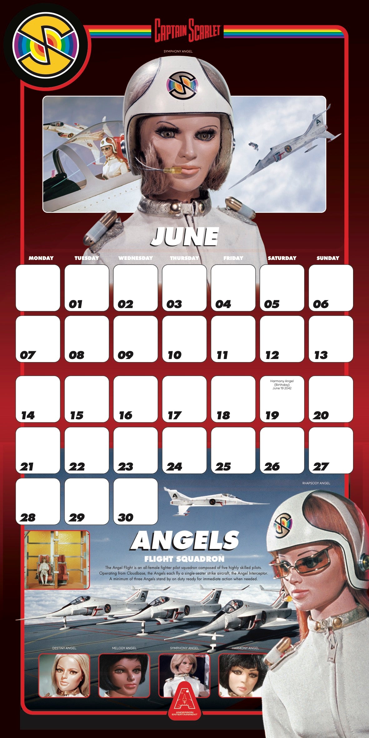 Captain Scarlet Calendar 2027
