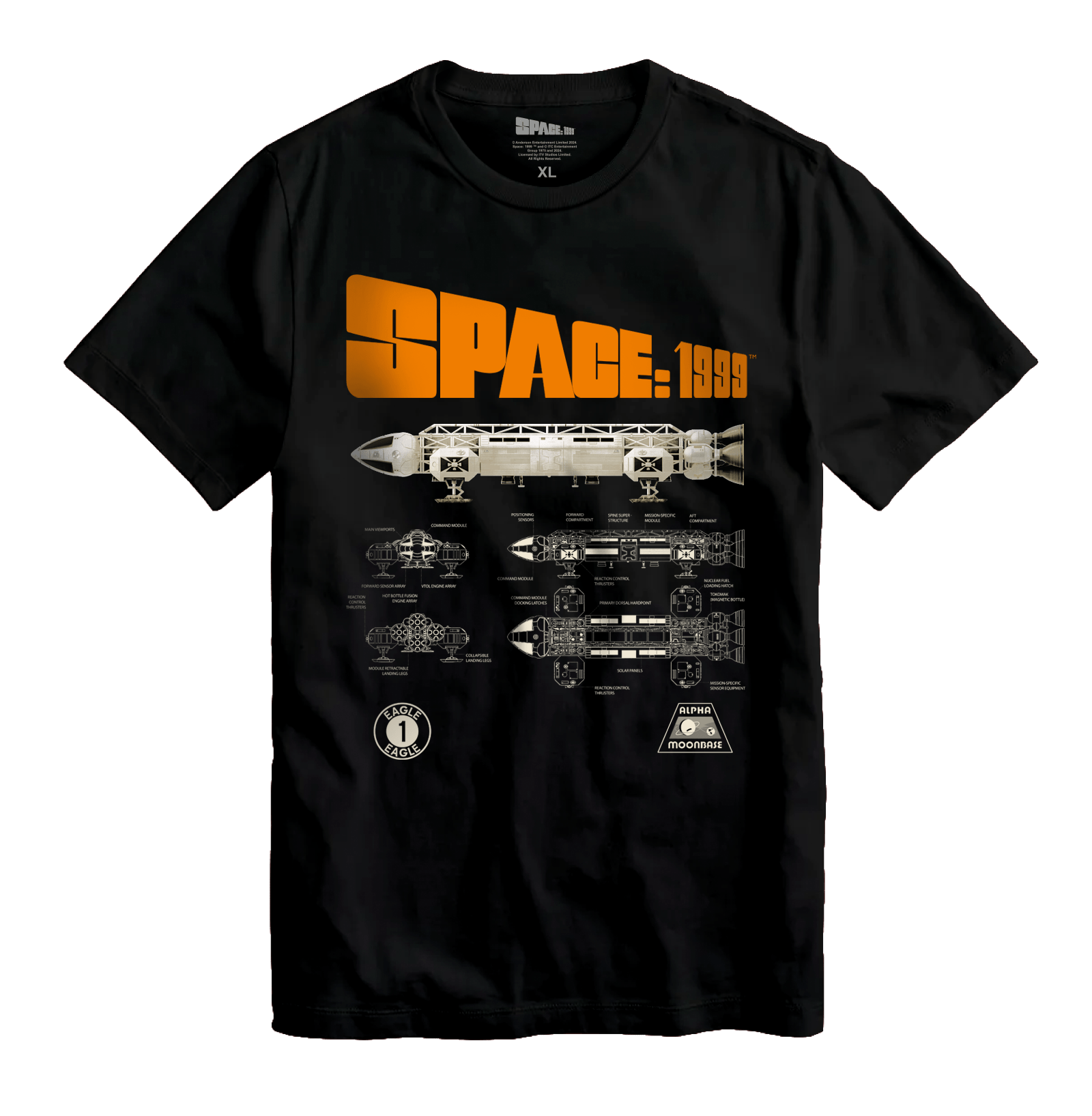 Space: 1999 Eagle Graphic T-shirt - The Gerry Anderson Store