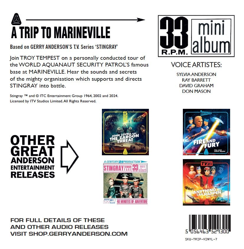 Stingray 7" Mini Album Reissues - Limited Edition - The Gerry Anderson Store