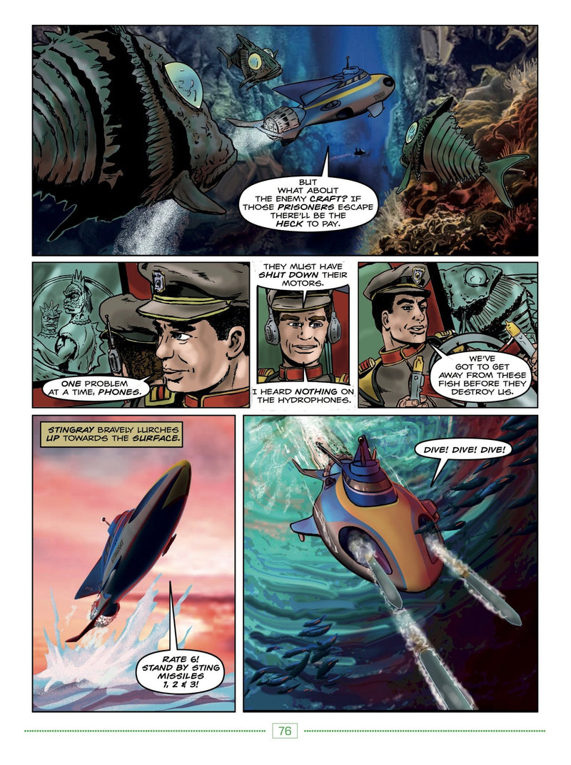 A sample of the newer comic artwork in Volume One.