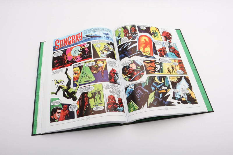 An open spread from the classic comic collection.