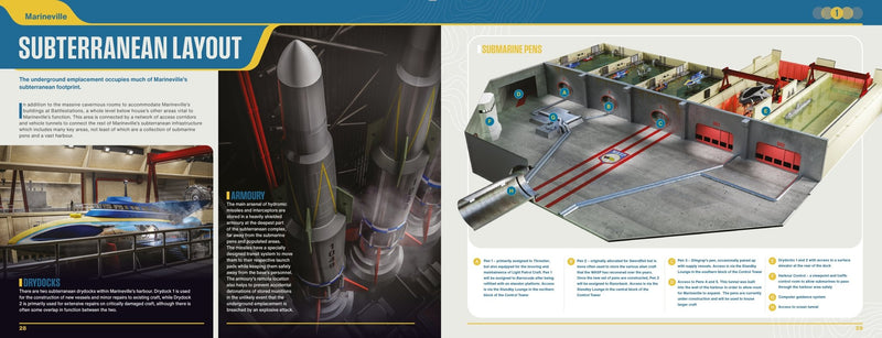 Technical machinery and cutaway illustrations from the manual.