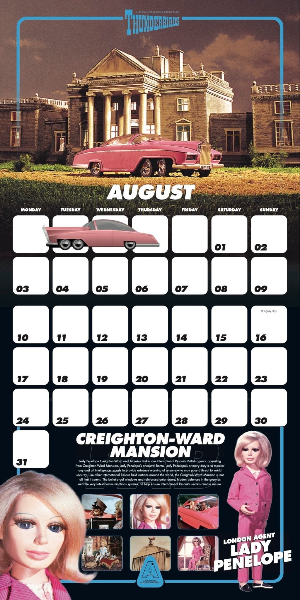 Thunderbirds 2026 Calendar - The Gerry Anderson Store