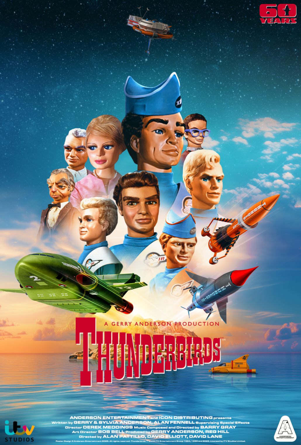Thunderbirds 60th Anniversary Poster - The Gerry Anderson Store