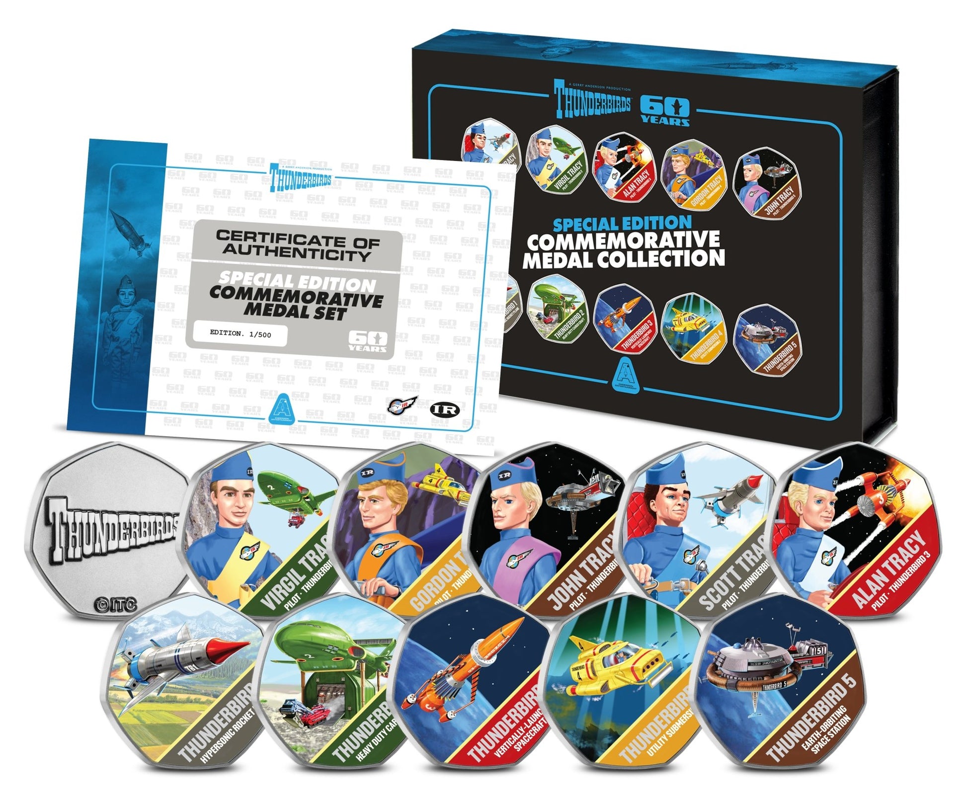 Thunderbirds 60th Anniversary Special Edition Commemorative Medal Collection - The Gerry Anderson Store