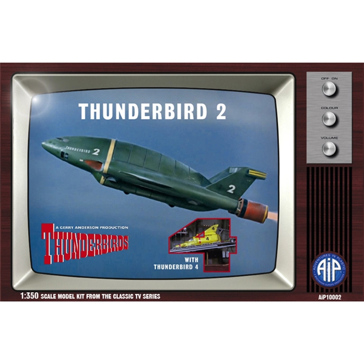 1:350 Thunderbird 2 with Thunderbird 4 Model Kit - The Gerry Anderson Store