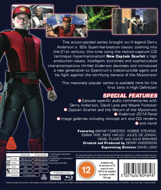 New Captain Scarlet Blu-ray - the complete series (Region ABC) - The Gerry Anderson Store